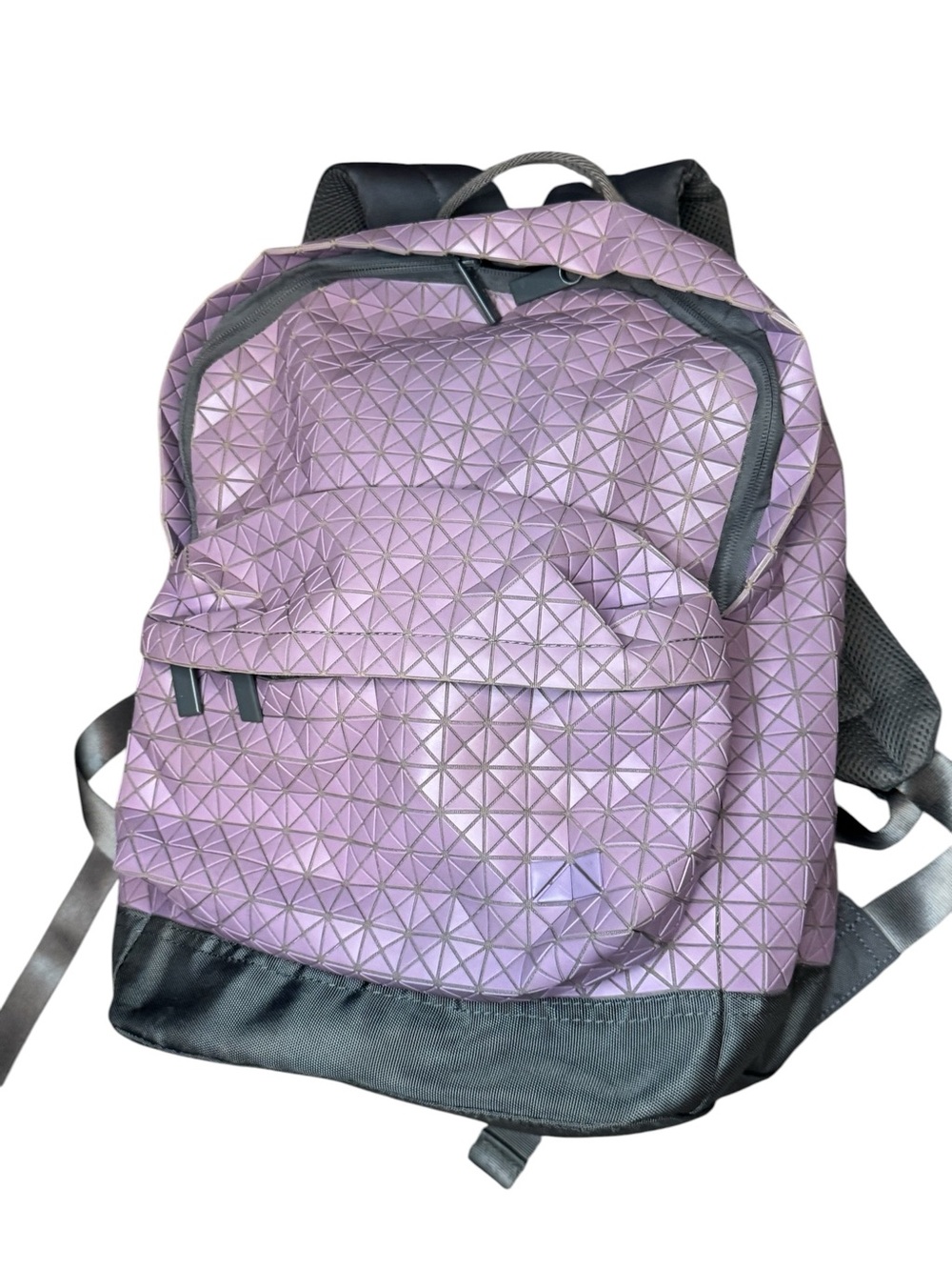 Issey Miyake Bao Bao Lilac Triangular Geometric Daypack Backpack